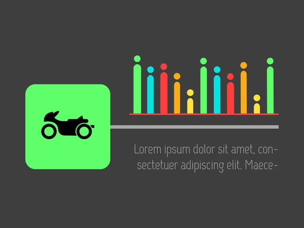 Ulaşım Infographic elemanları. — Stok Vektör