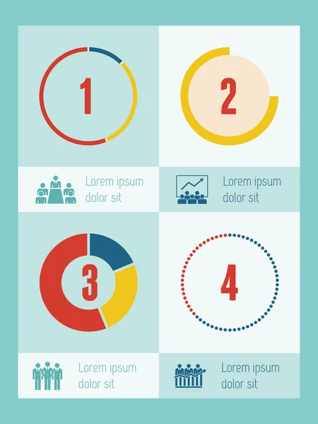 Elementos de infografía empresarial . — Vector de stock