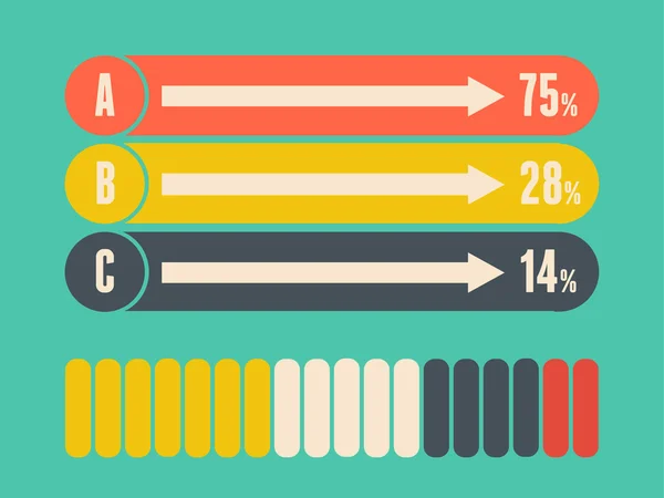 Elementos de infografía empresarial . — Archivo Imágenes Vectoriales