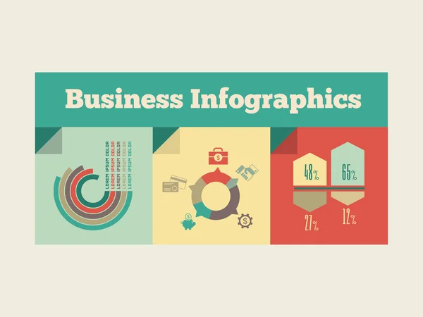 Zakelijke infographic elementen. — Stockvector