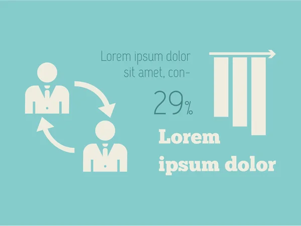 Iş Infographic elemanları. — Stok Vektör