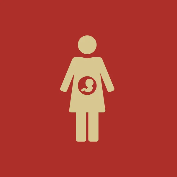 Ícone de maternidade plana —  Vetores de Stock