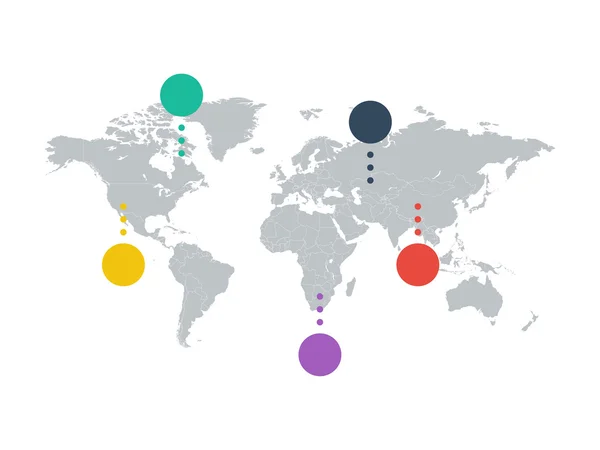 Mapa del mundo — Vector de stock