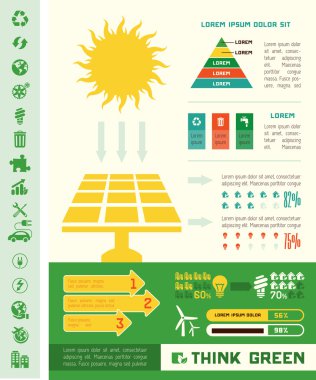 ekoloji infografik şablon.