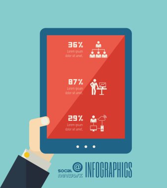 teknoloji Infographic öğesi