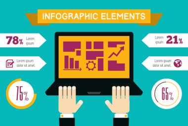 teknoloji Infographic öğesi