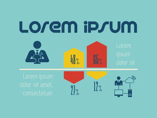 Technologie infographic prvek — Stockový vektor