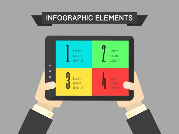 Technologie infographic element — Stockvector