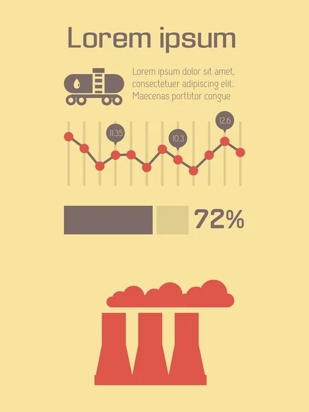 Elemento infografico di ecologia — Vettoriale Stock