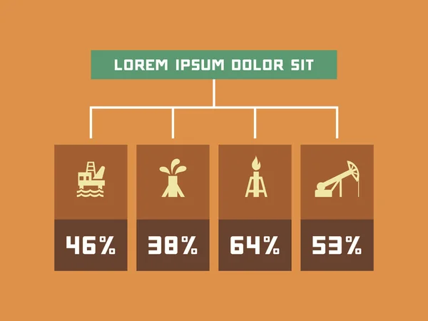 Elemento Infográfico Ecológico — Vector de stock