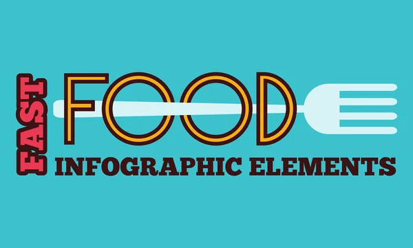 Elemento de Infográfico de Alimentos — Vetor de Stock