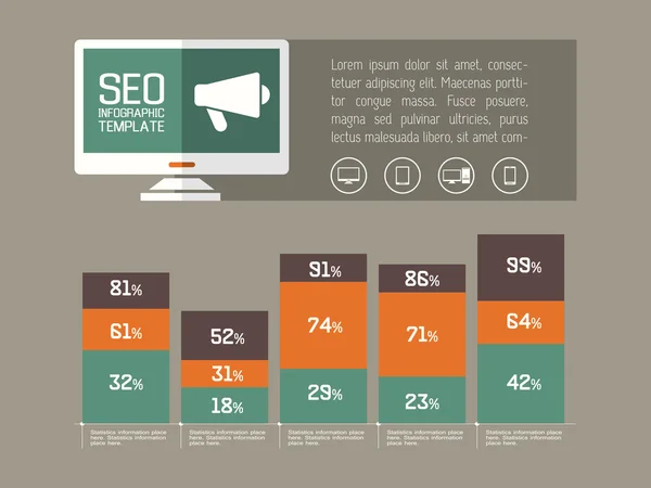 Technologie infographic element — Stockvector