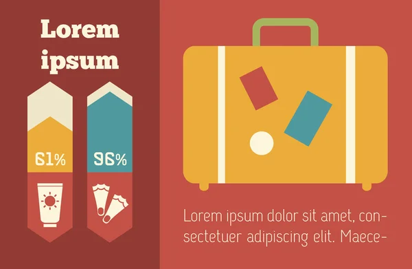 Travel Infographic Element — Stock vektor