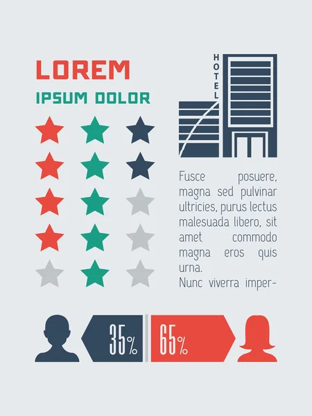 Elemento infográfico de viaje — Archivo Imágenes Vectoriales