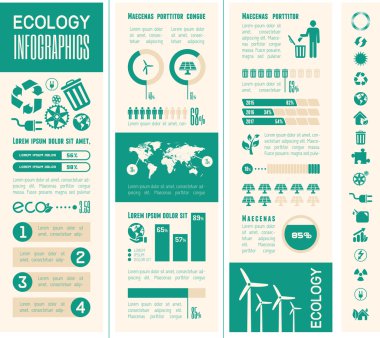 ekoloji infografik şablon.
