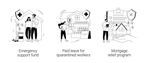 Aiuto governativo concetto astratto illustrazioni vettoriali. — Vettoriale Stock