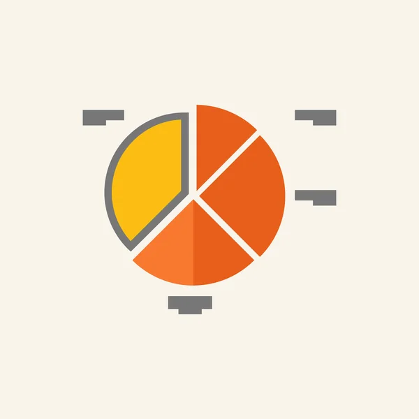 Ícone plano de negócios —  Vetores de Stock