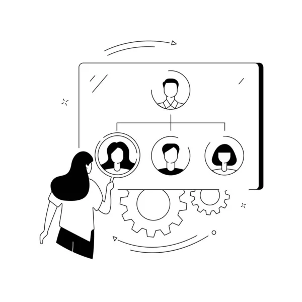 Organização conceito abstrato ilustração vetorial. —  Vetores de Stock