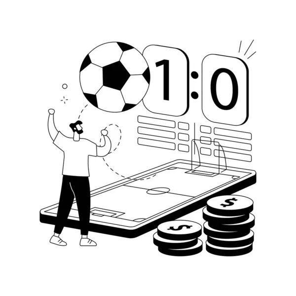Zakłady sportowe abstrakcyjne pojęcie wektor ilustracji. — Wektor stockowy