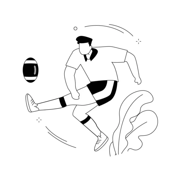 Rugby concepto abstracto vector ilustración. — Vector de stock