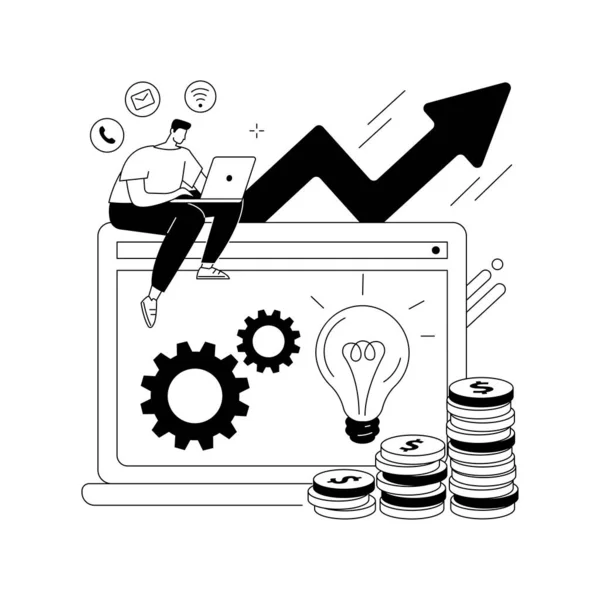 Інтернет бізнес абстрактна концепція Векторні ілюстрації . — стоковий вектор
