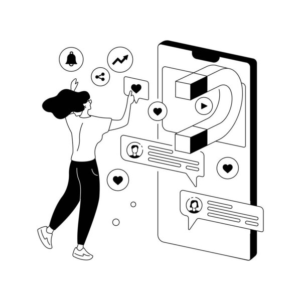 Абстрактная концептуальная векторная иллюстрация.