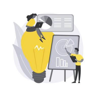 Rekabetçi zeka soyut konsept vektör çizimi.