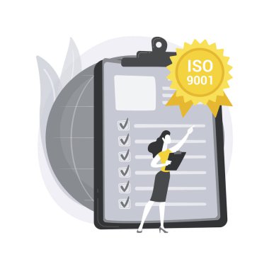 Soyut konsept vektör illüstrasyonu için standart.