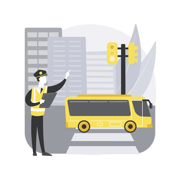 Traffic laws abstract concept vector illustration. — Stock Vector