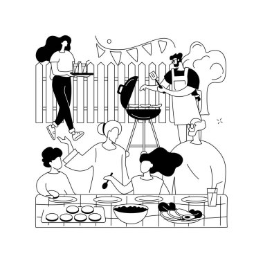 Aile geleneği soyut konsept vektör çizimi.