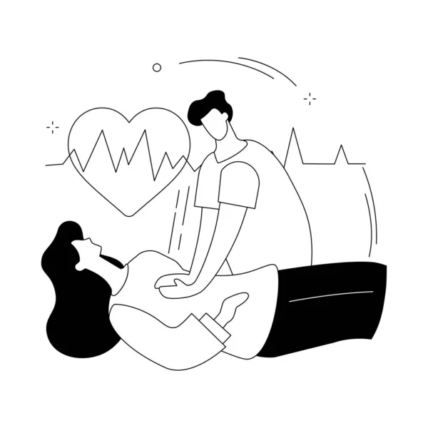 CPR conceito abstrato ilustração vetorial. — Vetor de Stock