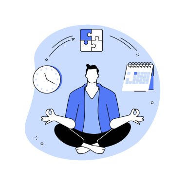 Disiplin soyut konsept vektör çizimi.