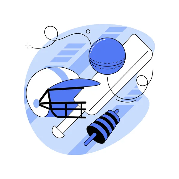 Cricket astratto concetto vettoriale illustrazione. — Vettoriale Stock