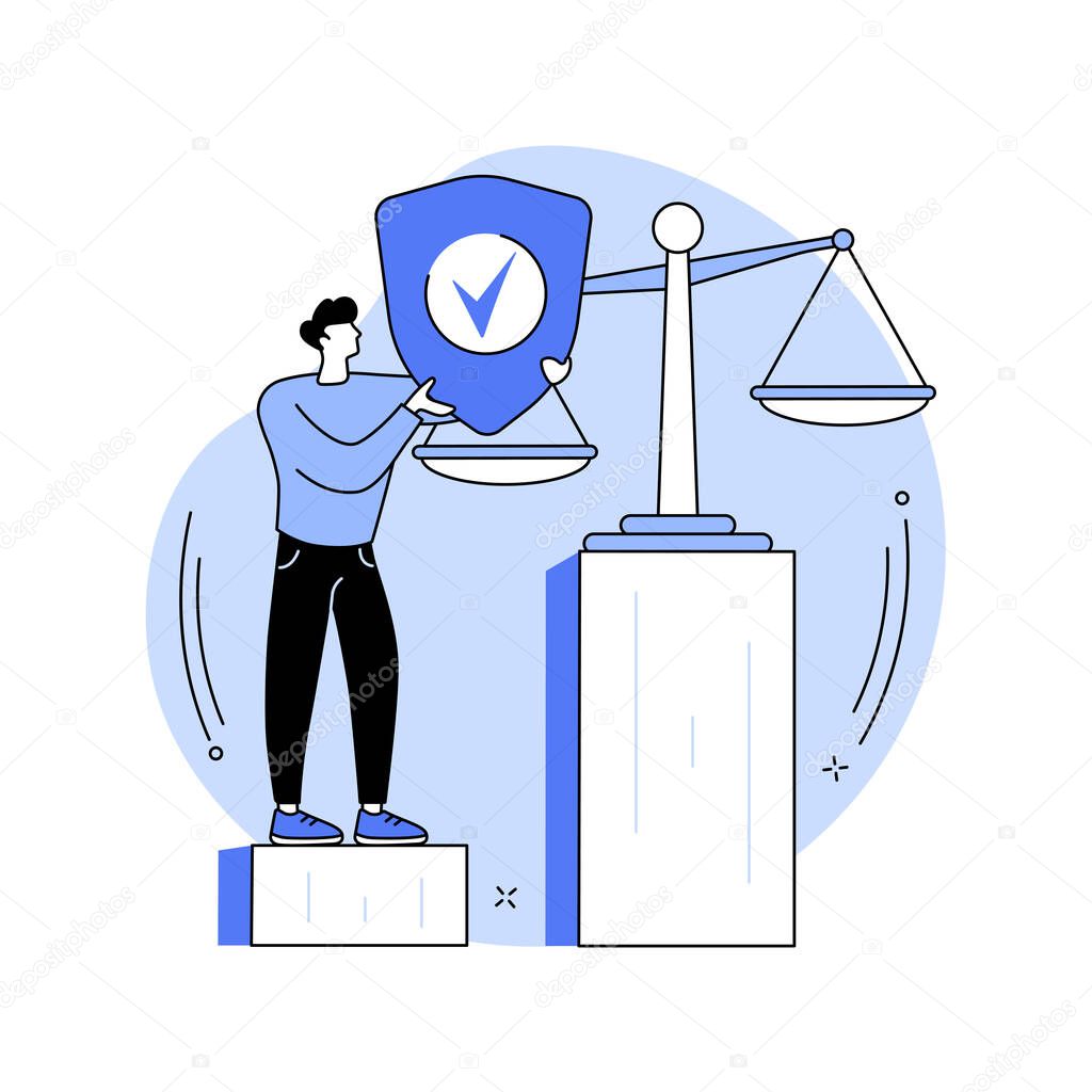 Accountability abstract concept vector illustration.