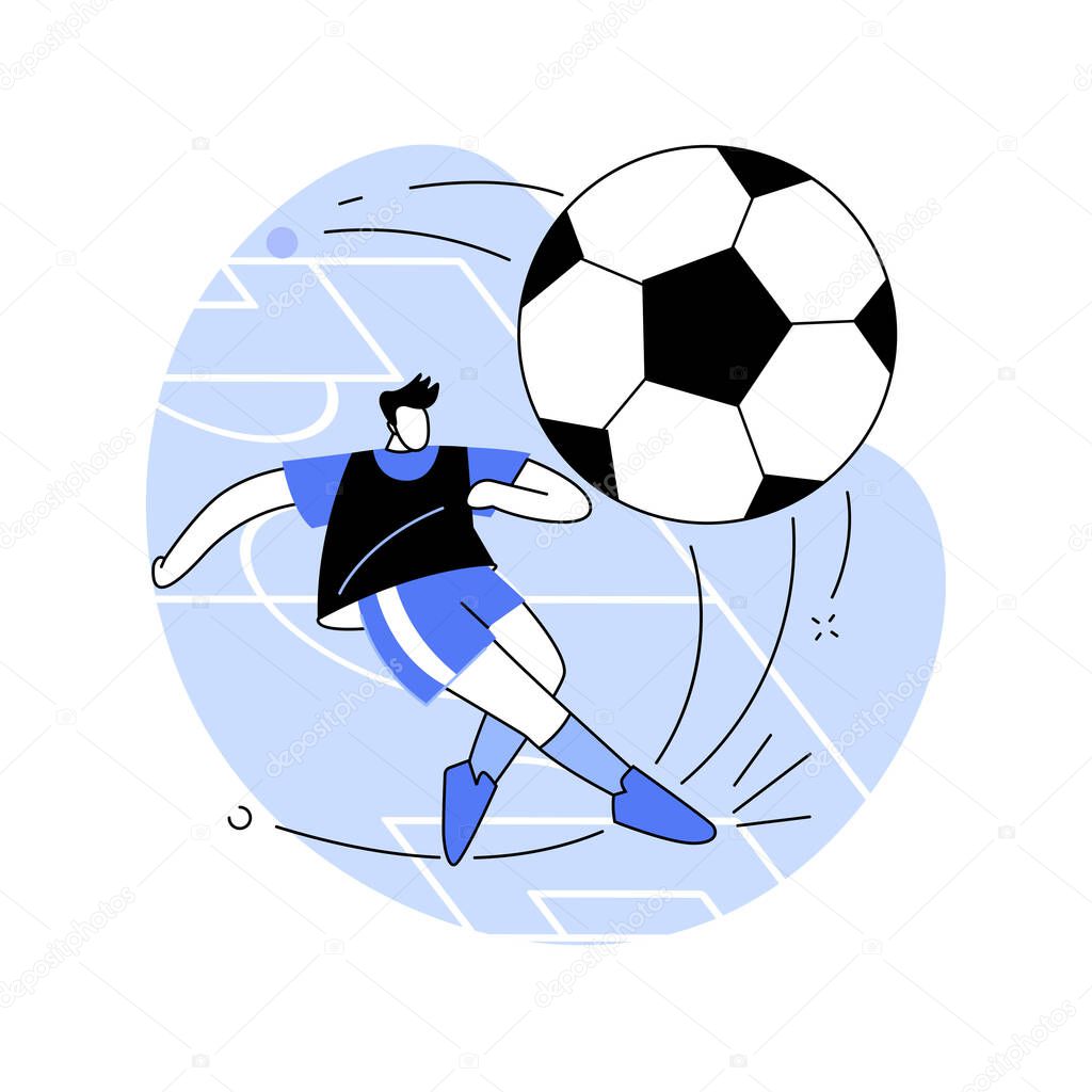 Soccer abstract concept vector illustration.
