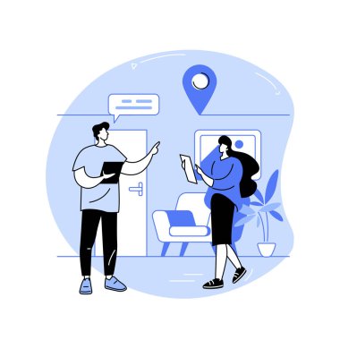 Ofis izole edilmiş çizgi film vektör çizimleri aranıyor.