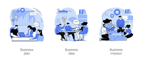Business development isolated cartoon vector illustrations se — 스톡 벡터