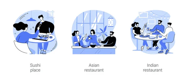 Ασιατική κουζίνα απομονωμένη εικονογράφηση φορέα κινουμένων σχεδίων se — Διανυσματικό Αρχείο
