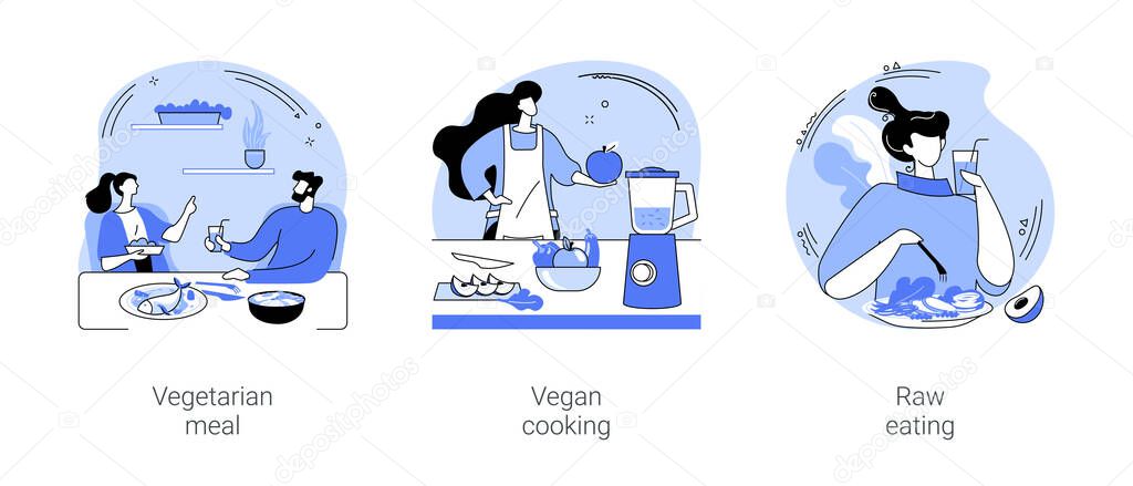 Nutrition plan isolated cartoon vector illustrations se