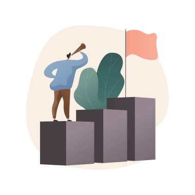 Kariyer tavsiyesi soyut konsept vektör çizimi. Kariyer geliştirme tavsiyesi, danışmanlık hizmeti, kurumsal web sitesi, menü çubuğu ögesi, HR yönetimi, iş arama, soyut metafor oluştur.