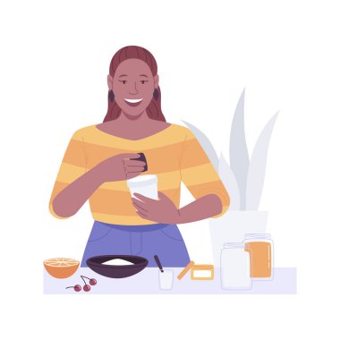 El yapımı kozmetik atölyesi karikatür vektör çizimleri. Evde kozmetik yapmak için malzemeleri öğüten, organik ürünler için bitkileri birleştiren, güzellik sınıfı vektör karikatürü.