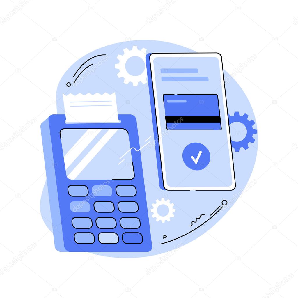 Make payments isolated cartoon vector illustrations. Smiling woman making payments using smartphone, successful transaction with banking app, business people, modern technology vector cartoon.