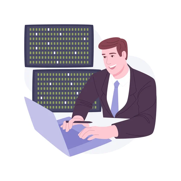 Hedge Fund Trader Isolated Cartoon Vector Illustrations Hedge Fund Manager — Image vectorielle