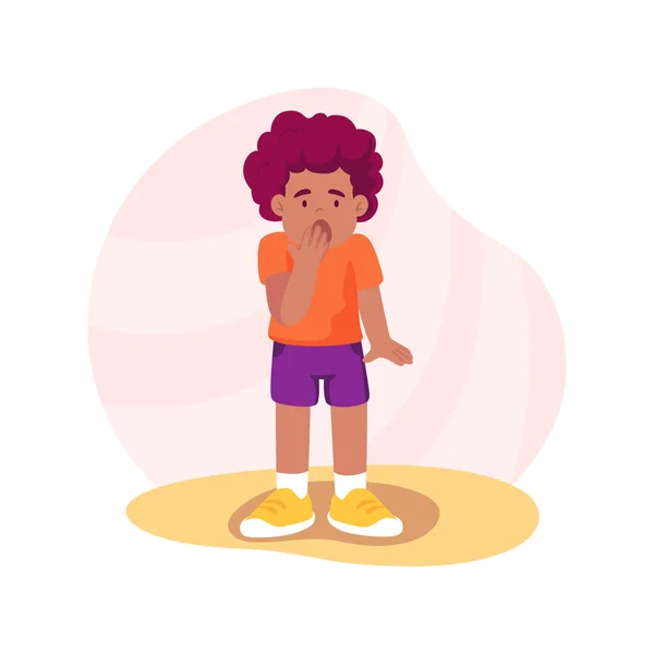 Excitement isolated cartoon vector illustration. Exited boy showing wow emotion, happy face expression, people psychology, kids socio-emotional development, celebrating victory vector cartoon.