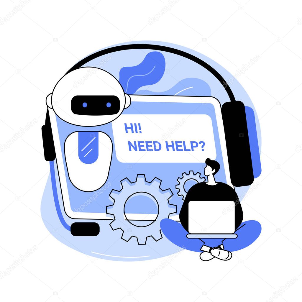 Customer support solutions isolated cartoon vector illustrations. Marketing manager chatting with client using phone, chatbot service, IT technology, data transfer, CRM system vector cartoon.