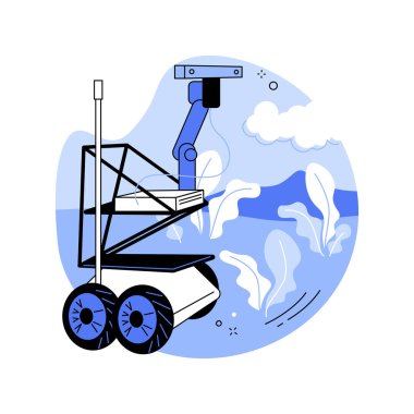 Robotları fenotiplemek karikatür vektör çizimlerini izole etti. Robotların tarım endüstrisinde, modern teknolojide, akıllı çiftçilikte, tarımsal verim karikatürünü geliştirmede fenotip kullanımı.