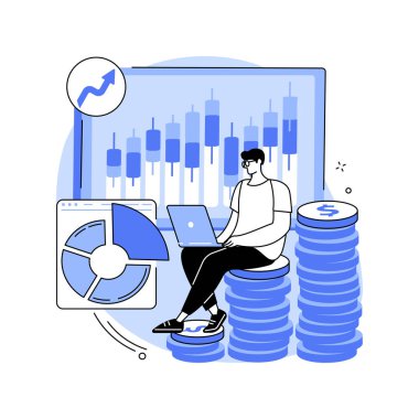 Hedge fund trader isolated cartoon vector illustrations. Hedge fund manager maximizing business profit, trading industry, business people, financial strategy, stock market vector cartoon.