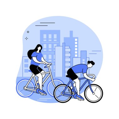 İzole edilmiş karikatür vektör çizimleri yapıyorum. Üniversite arkadaşları dışarıda bisiklet sürüyor, sağlıklı yaşam tarzı, kampüs günlük aktiviteleri, parkta eğlenen öğrenciler, vektör karikatürleriyle takılıyorlar..