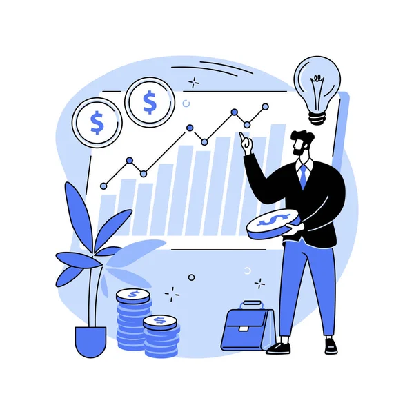 Portfolio Manager Isolated Cartoon Vector Illustrations Professional Portfolio Manager Recommends — 스톡 벡터
