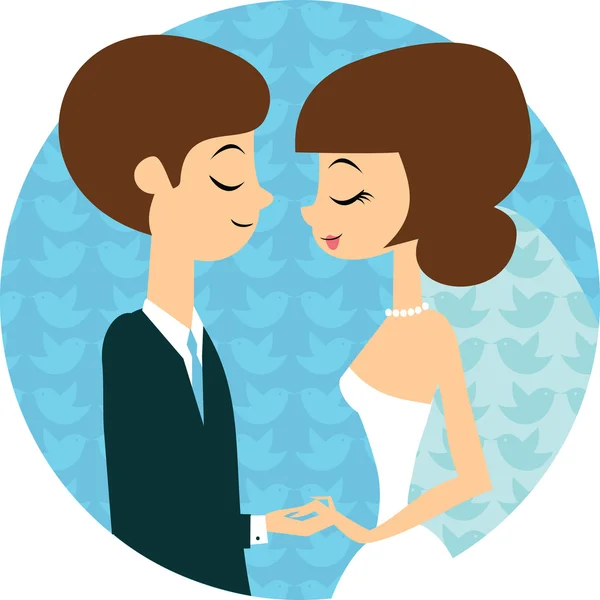 Sweet wedding — Stock Vector